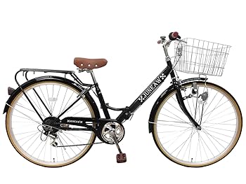 Amazon | チャリンクス 27インチ 折りたたみ自転車 シティ